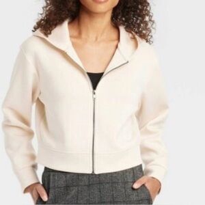 a new day cream hoodie